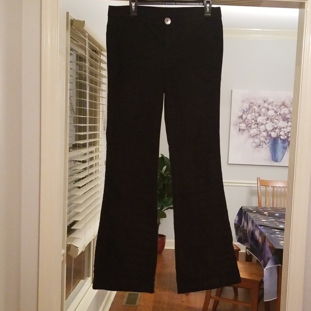 Black corduroy dress pants